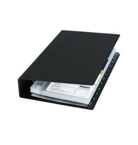 Sigel VZ300 VZ300 Visitekaart ringboek 200 kaarten (b x h x d) 147 x 265 x 44 mm Zwart (mat) Kunststof