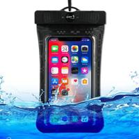 Geruit patroon IPX8 universele waterdichte hoes - 6.8 - Zwart - thumbnail