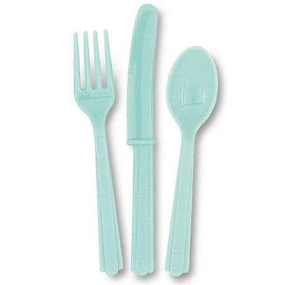 Bestek mintgroen 18-delig