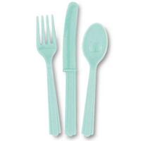Bestek mintgroen 18-delig