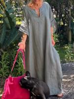 Casual Cotton Loose Dress