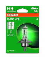 OSRAM ULTRA LIFE, H4, halogeenkoplamp, enkele blister (1 lamp)