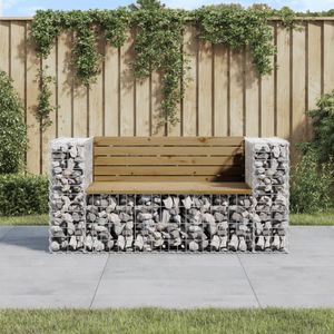 Tuinbank schanskorfontwerp 143x71x65,5 cm gempregneerd hout