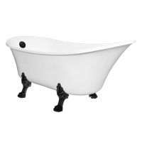 Kerra Antica vrijstaand bad 164x70cm zwart mat