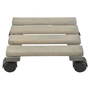 1x Planten trolleys/multirollers vierkant 23 cm