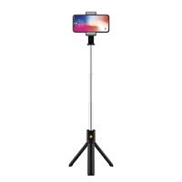 KSIX smart your tech Selfie-stick, uitschuifbaar statief, 70 cm, Bluetooth-afstandsbediening, 360°-rotatie, zwart