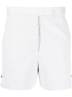 Thom Browne short à rayures - Gris