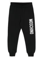 Moschino Kids pantalon de jogging à logo imprimé - Noir