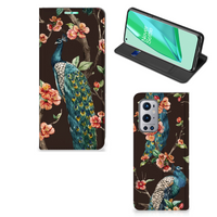 OnePlus 9 Pro Hoesje maken Pauw met Bloemen