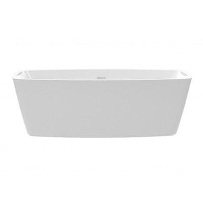 Ligbad Vrijstaand Xenz Moniek Ovaal 80x170x60cm Acryl Hoogglans Wit met Poten en Afvoer