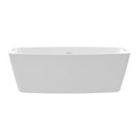 Ligbad Vrijstaand Xenz Moniek Ovaal 80x170x60cm Acryl Hoogglans Wit met Poten en Afvoer