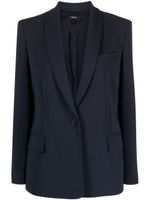 Theory blazer à col châle - Bleu