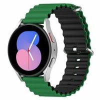 Garmin Vivoactive 4 / 4L - Ocean Style bandje - Groen / zwart - thumbnail