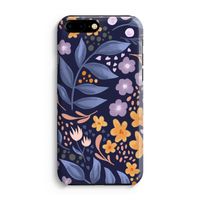 Flowers with blue leaves: iPhone 8 Plus Volledig Geprint Hoesje - thumbnail