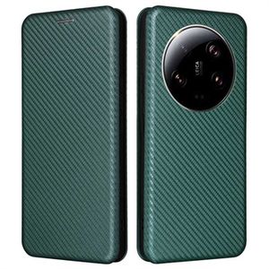 Xiaomi 13 Ultra Flip Hoesje - Koolstofvezel - Groen