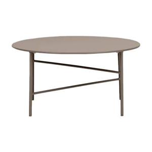 Lisomme Mila metalen tuin salontafel taupe - Ø70 cm