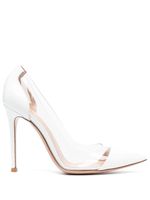 Gianvito Rossi escarpins Plexi 105 mm - Blanc