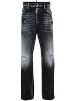 DSQUARED2 jean slim à effet usé - Noir