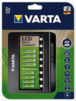 Varta 57681101401 Multi Charger+, lader voor accu's in AA/AAA/9V en USB-apparaten, laden via individuele laadschacht, 8 laadschachten