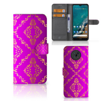 Wallet Case Nokia G50 Barok Roze - thumbnail