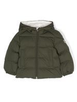 Moncler Enfant doudoune à patch logo - Vert