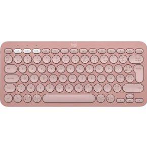 Logitech Pebble Keys 2 K380s Roze Azerty Draadloos Toetsenbord