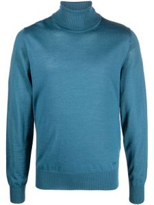 Emporio Armani pull en maille à col roulé - Bleu