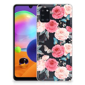 Samsung Galaxy A31 TPU Case Butterfly Roses