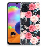 Samsung Galaxy A31 TPU Case Butterfly Roses - thumbnail