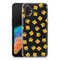 TPU bumper voor Samsung Galaxy Xcover 6 Pro Katten Emojis - thumbnail