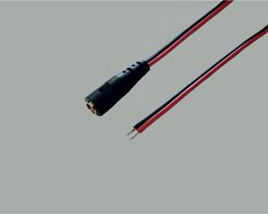 BKL Electronic Laagspannings-aansluitkabel Laagspanningsbus - Open kabeleinde 5.5 mm 2.1 mm 2.00 m 1 stuk(s)