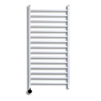 Elektrische Radiator Sanicare Qubic 126.4x60 cm Wit Met Zwarte Thermostaat 773 Watt Sanicare - thumbnail