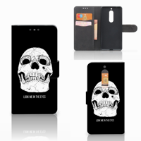 Telefoonhoesje met Naam Nokia 5 Skull Eyes