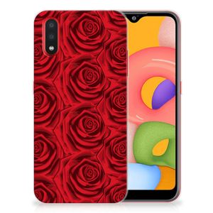 Samsung Galaxy A01 TPU Case Red Roses