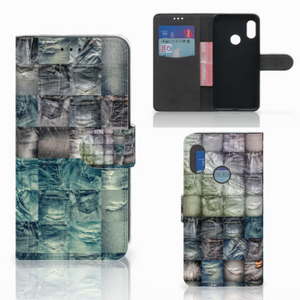 Wallet Case met Pasjes Xiaomi Mi A2 Lite Spijkerbroeken