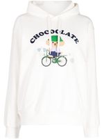 CHOCOOLATE hoodie à imprimé graphique - Blanc