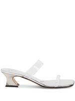 Giuseppe Zanotti sandales transparentes 45 mm à petit talon - Argent