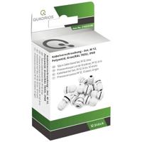 Quadrios 2102CA129 kabelschroefverbinding assortiment M12 PA66 lichtgrijs 1 set