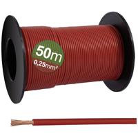 Quadrios 23CW022 Enkele ader 0.25 mm² Rood 50 m