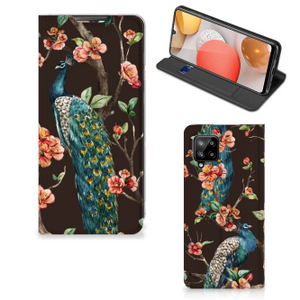 Samsung Galaxy A42 Hoesje maken Pauw met Bloemen