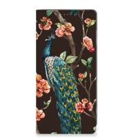 Motorola Moto G24 | G04 | G24 Power Hoesje maken Pauw met Bloemen