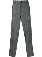 Comme Des Garçons Shirt pantalon en laine à coupe droite - Gris