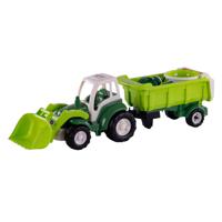 Cavallino Toys Cavallino XL Tractor Groen met KiepAanhangwagen en Emmerset, 9dlg. - thumbnail