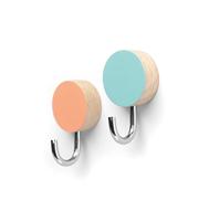 Magnetic Hook Timber - set of 2 assorted