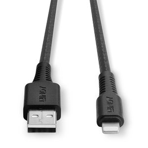 LINDY USB-kabel USB 2.0 Apple Lightning stekker, USB-A stekker 3.00 m Zwart 31293