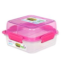 Sistema TO GO - Vierkante Lunch Stack - 1.240 ml Roze - thumbnail