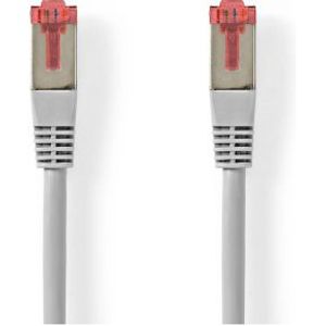 CAT6-kabel | RJ45 Male | RJ45 Male | SF/UTP | 3.00 m | Rond | PVC | Grijs | Label