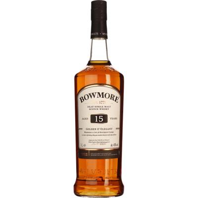 Bowmore 15 years Single Malt Golden & Elegant 1LTR