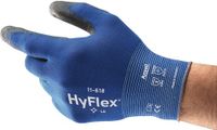 Ansell Handschoen | maat 9 blauw/zwart | EN 388 PSA-categorie II | nylon m. polyurethaan | 12 paar - 11-618-9 11-618-9 - thumbnail