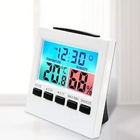 directe verkoop elektronische huishoudelijke hygrograaf digitale display binnenthermometer hygrometer met tijdwekker miniinthebox